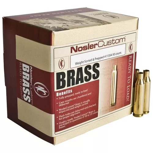 Nosler 10225 Centerfire Rifle308 WIN/7.62 NATO Brass 50 Per Box