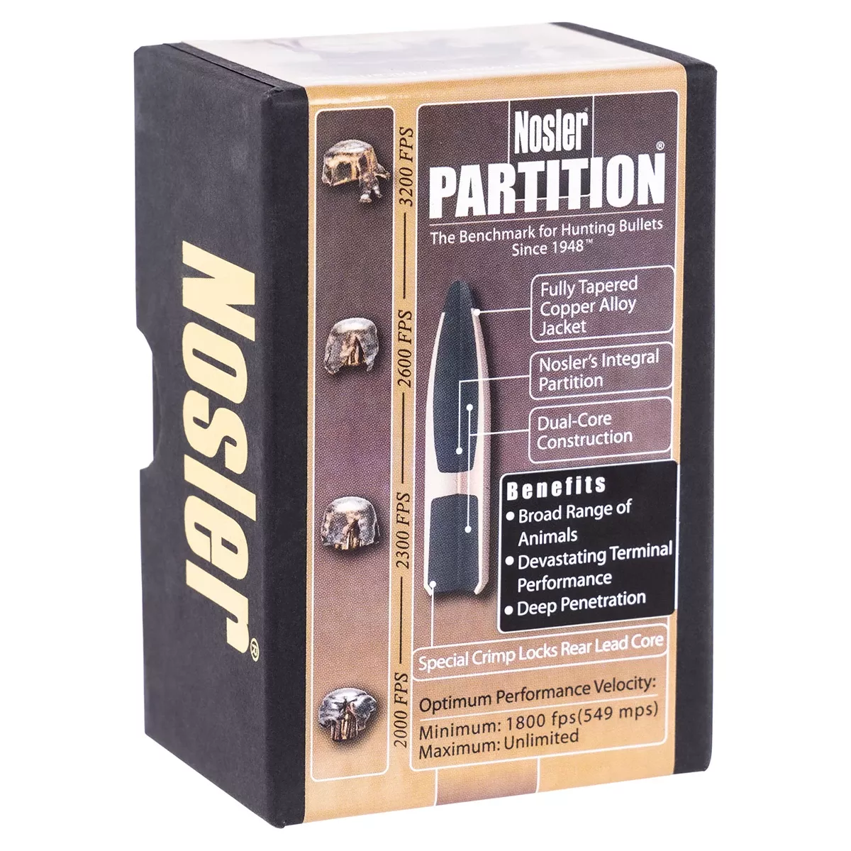 Nosler 16319 Partition 6.5mm .264 100 GR Partition Spitzer 50 Box