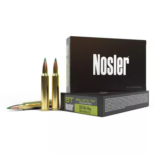 Nosler 40053 Ballistic Tip Hunting 300 Win Mag 180 gr Ballistic Tip 20 Bx/ 10 Cs