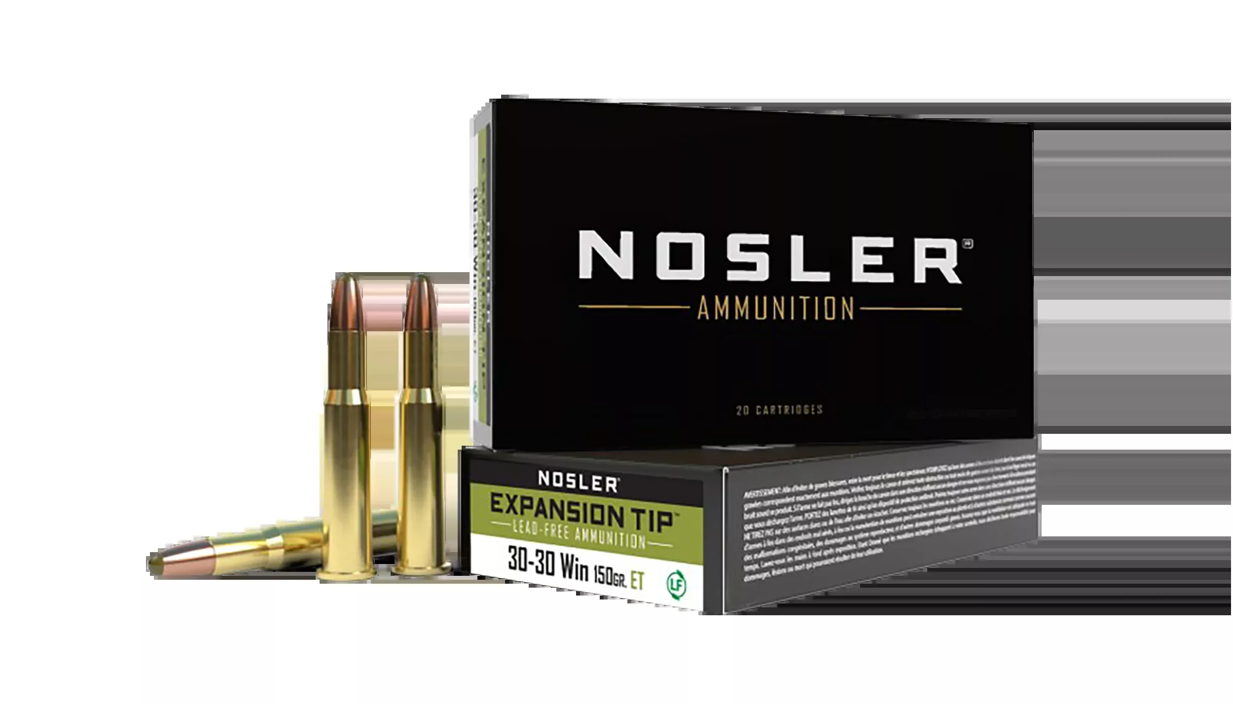 Nosler E-Tip 30-30 Win 150gr Lead-Free 20rd - Box or Case