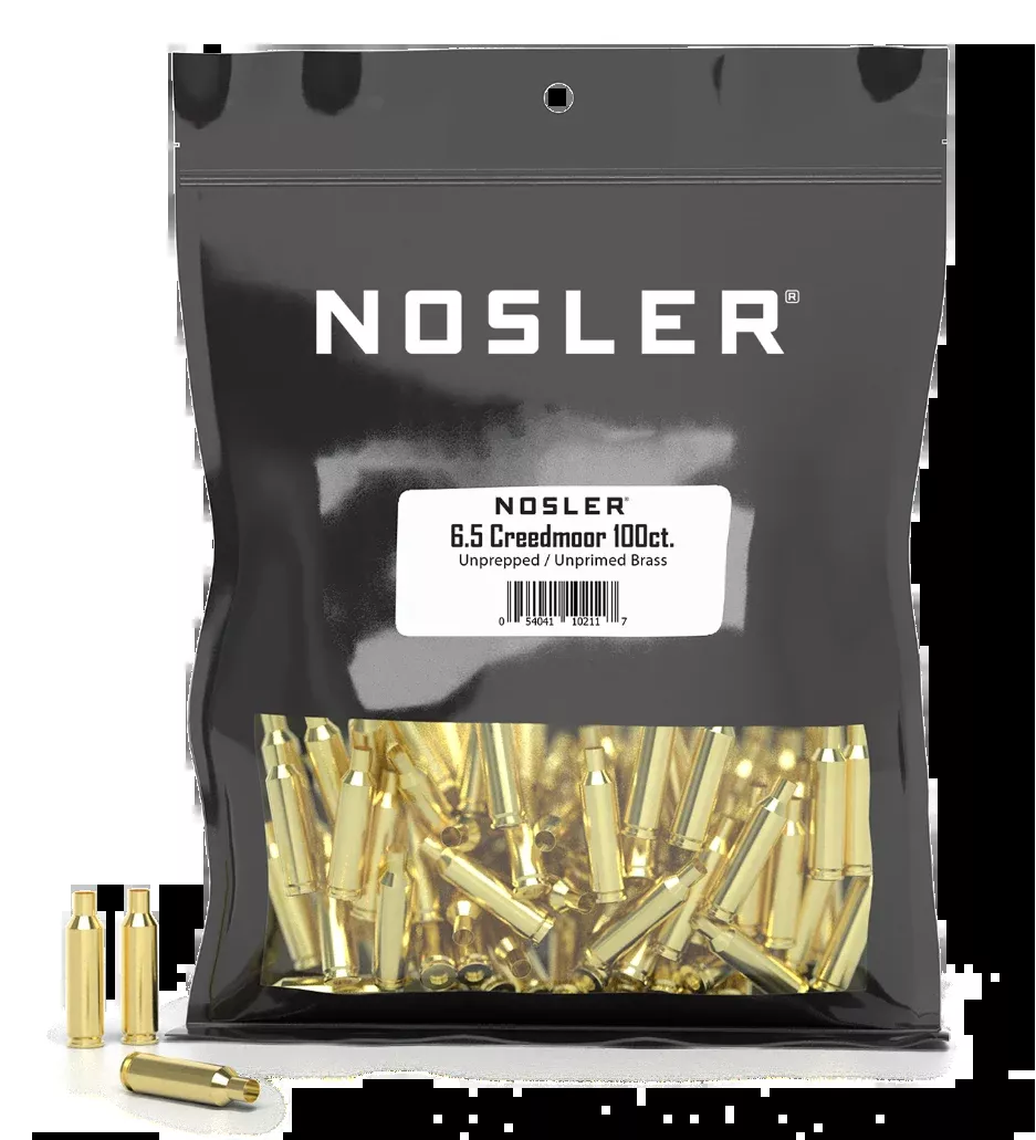 Nosler Premium Brass 6.5 Creedmoor Unprimed Rifle Brass Cases 100/Box