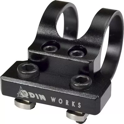 Odin Works M-LOK Flashlight Mount - 1" 6061 Billet Aluminum Black Anodized