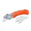 Outdoor Edge B.O.A. Box Opening Assistant Folding Utility Knife 1" 420J2 SS Orange - 3 Blades