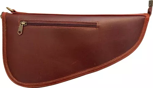 Palmetto Bag Co Pistol Case Large Ox Blood-Brown Buffalo