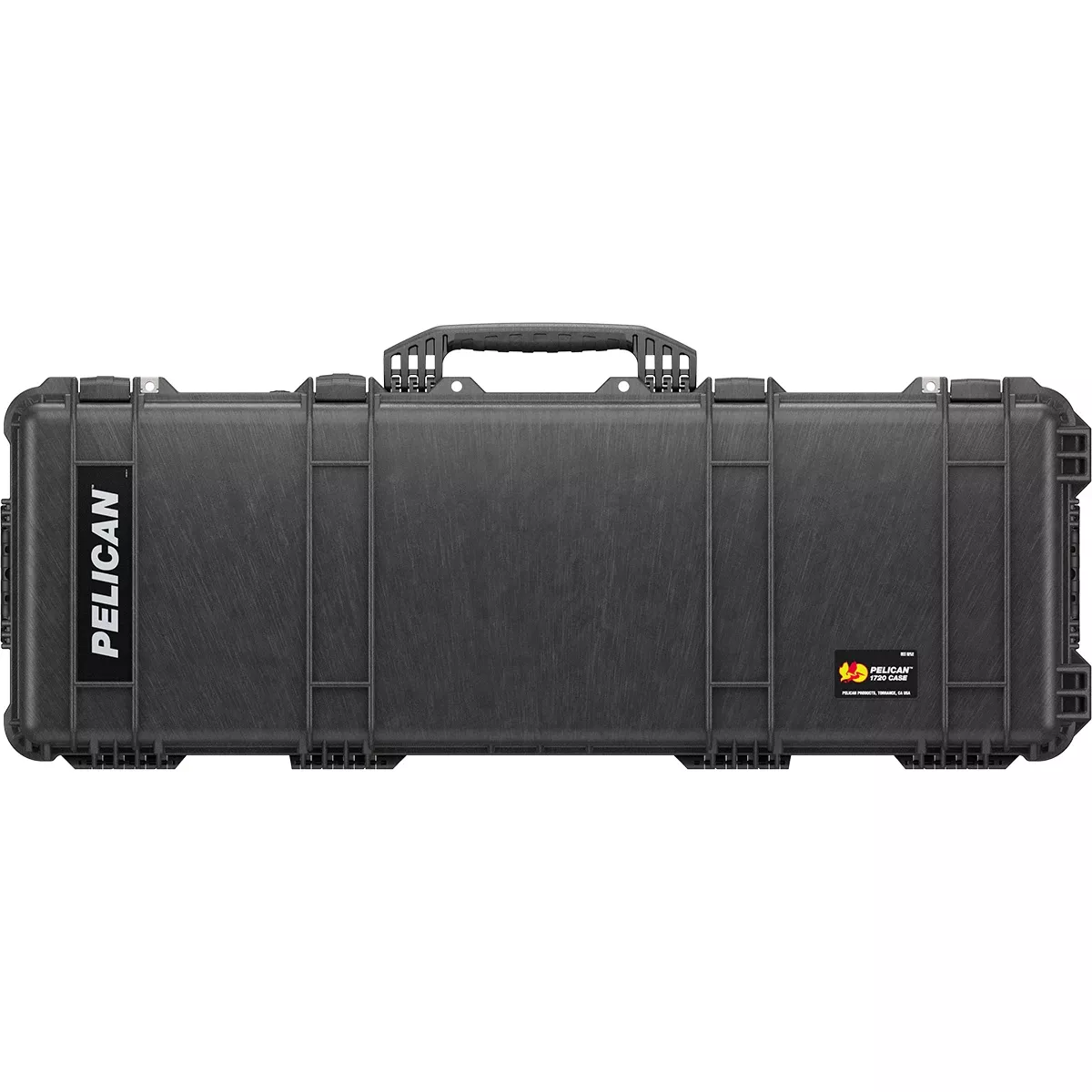 Pelican 1720 Protector Long Case 44" Black Polypropylene Rifle w/Wheels