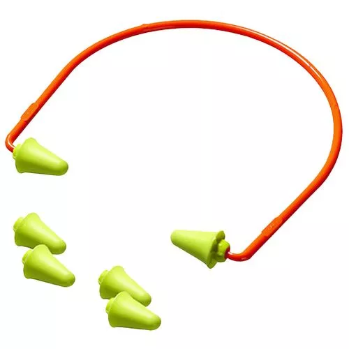 Peltor 97065 Banded Earplugs Foam 28 dB Behind The Head Orange