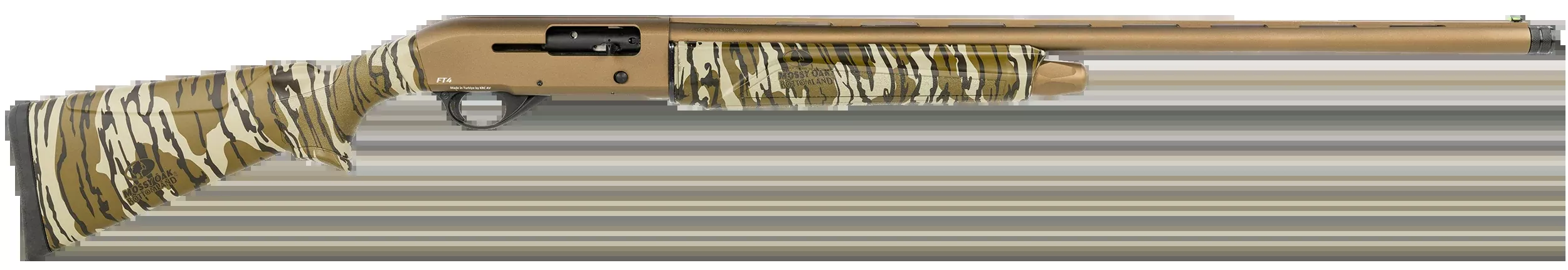 Pointer Field Tek 4 12 Gauge 28" 5+1 3" Semi-Auto Shotgun - Midnight Bronze Cerakote, Mossy Oak Bottomland