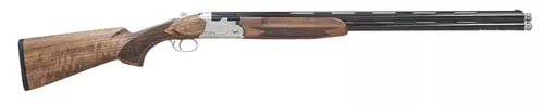 Pointer REXFT912BSW12 FT912 Field Trek Full Size 12 Gauge Break Open 3" 2rd 28" Black Over/Under Vent Rib Barrel, Silver Steel Receiver, Fixed Walnut Stock, Ambidextrous