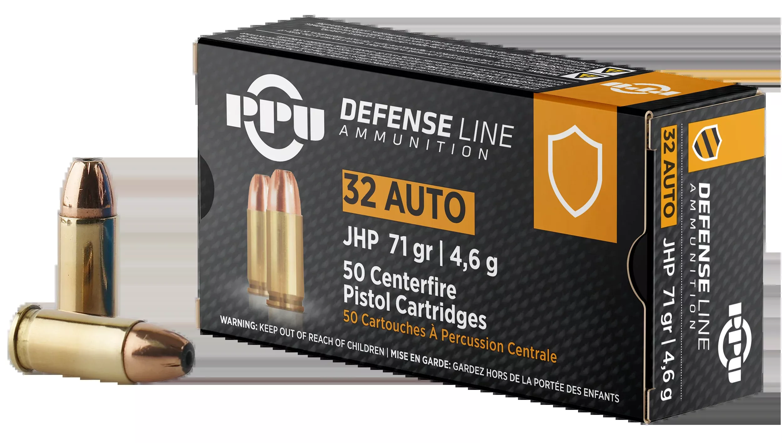 PPU PPD32A Defense 32 ACP 71gr Jacketed Hollow Point - Box or Case