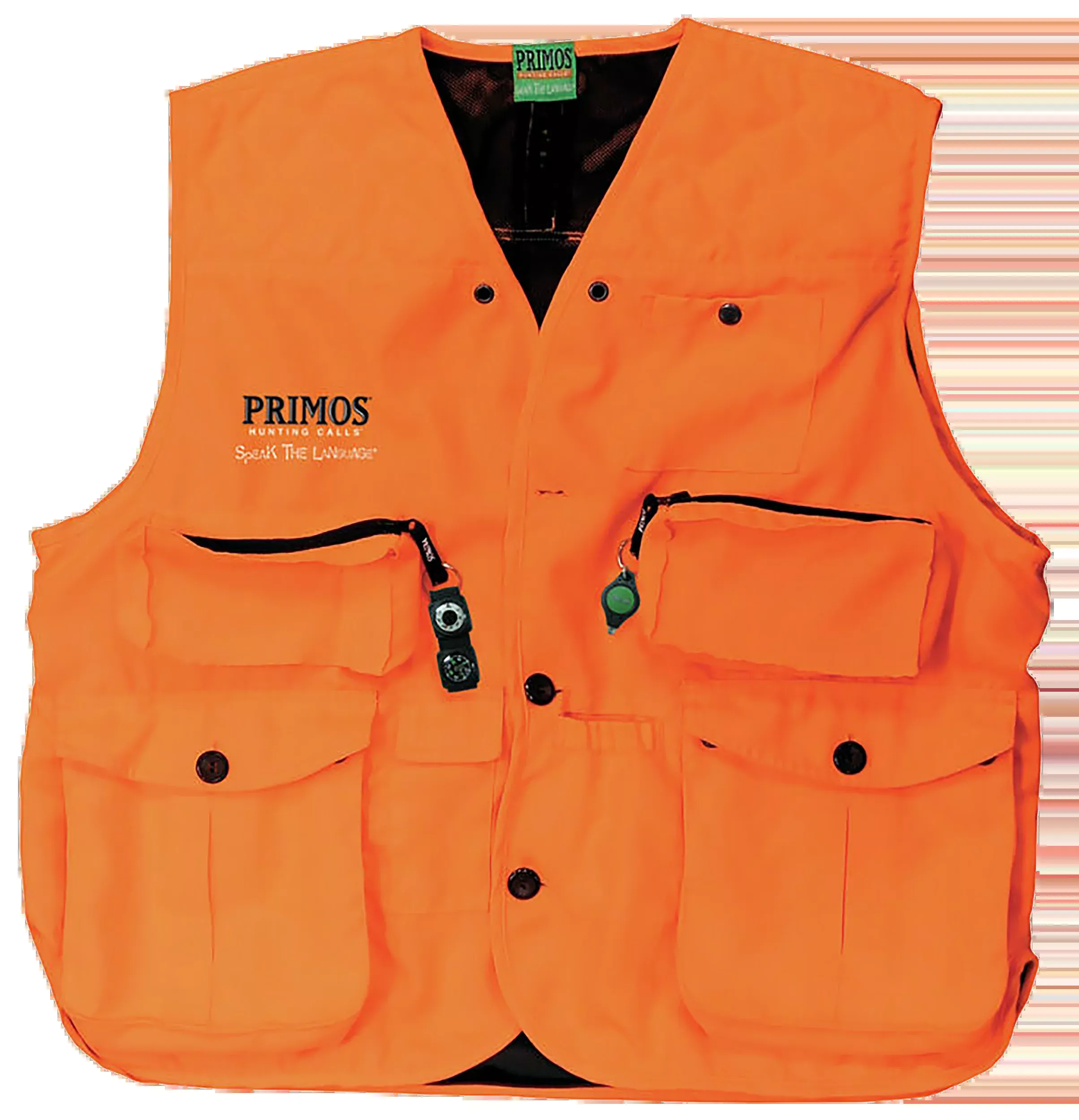 Primos Gunhunter's Hunting Vest Medium Blaze Orange - Compass & LED Light