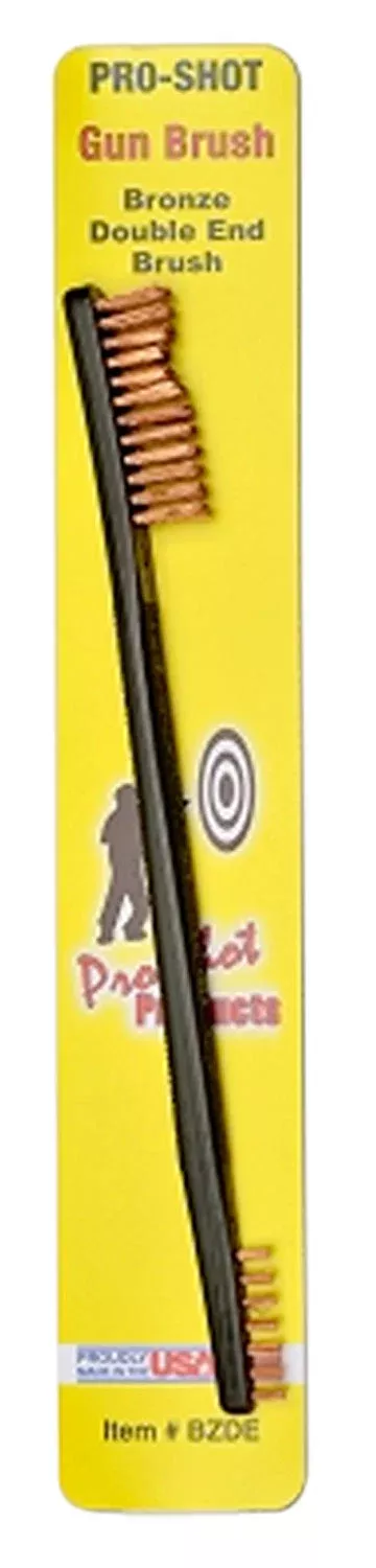 Pro-Shot BZDE Gun BrushUniversal Double Ended Brush Bronze Bristles
