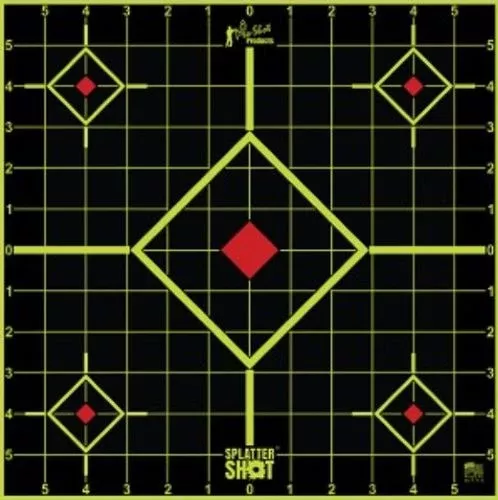 Pro-Shot Splatter Shot 12" Green Sight-In Peel & Stick Target 12-Pack