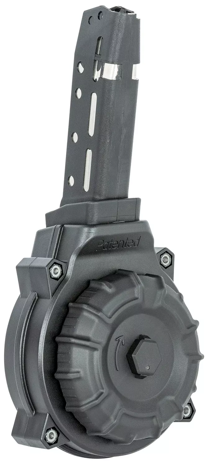ProMag DRMA37 Standard40rd Drum 45 ACP Compatible w/ Glock 30/21 Black DuPont Zytel Polymer