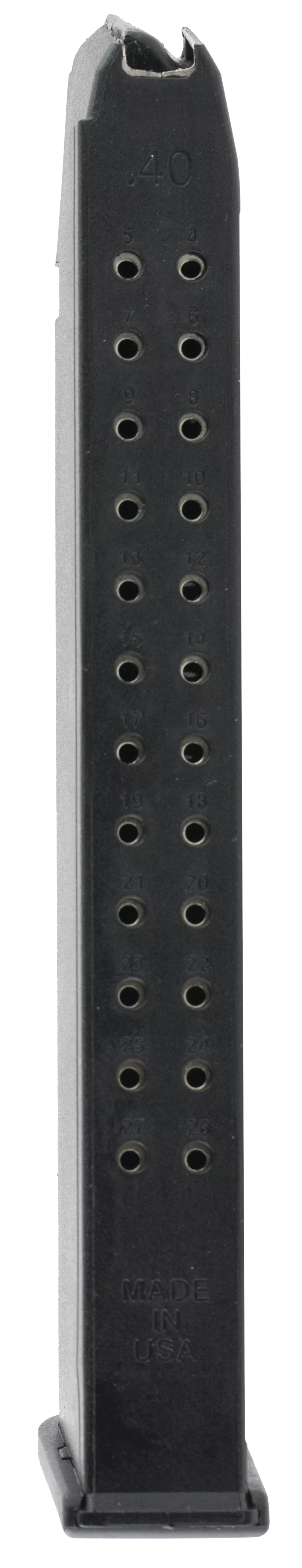 ProMag GLKA13 Standard25rd 40 S&W Compatible w/Glock 22/23/27 Black DuPont Zytel Polymer