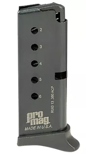 ProMag RUG13 Ruger LCP6rd 380 ACP Blued Steel