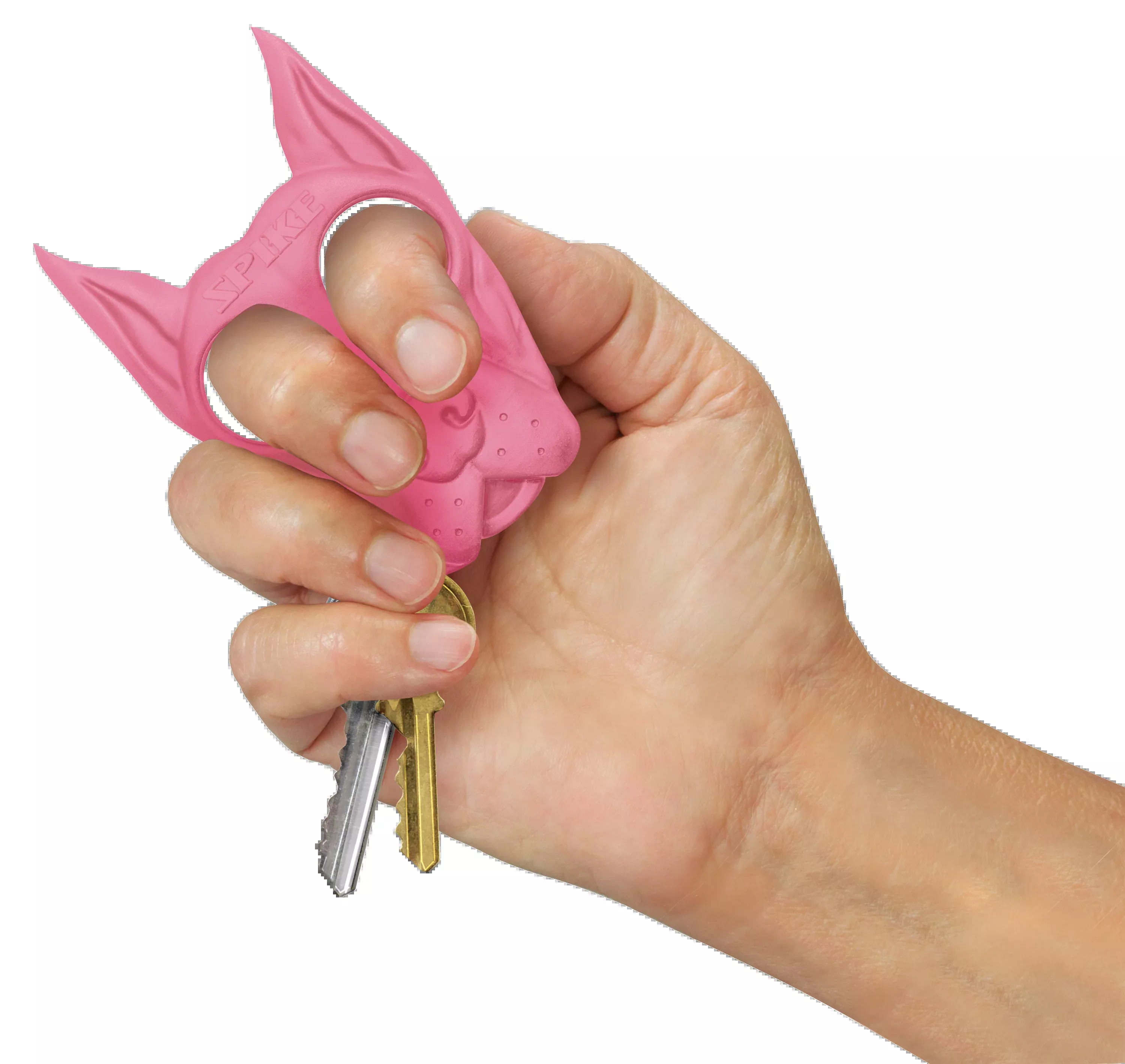 PSP Spike Self Defense Keychain Pink ABS Plastic