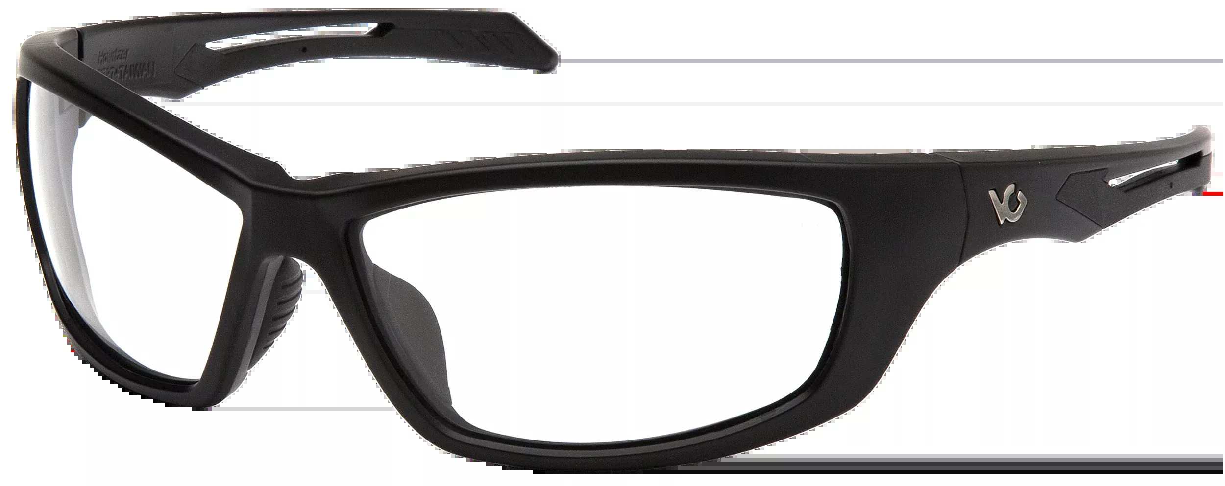 Pyramex Howitzer Safety Glasses Clear Anti-Fog Black Frame