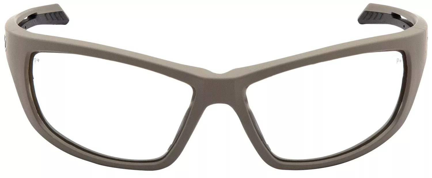 Pyramex VGST1310T Howitzer Glasses Clear Lens Anti-Fog Tan Frame