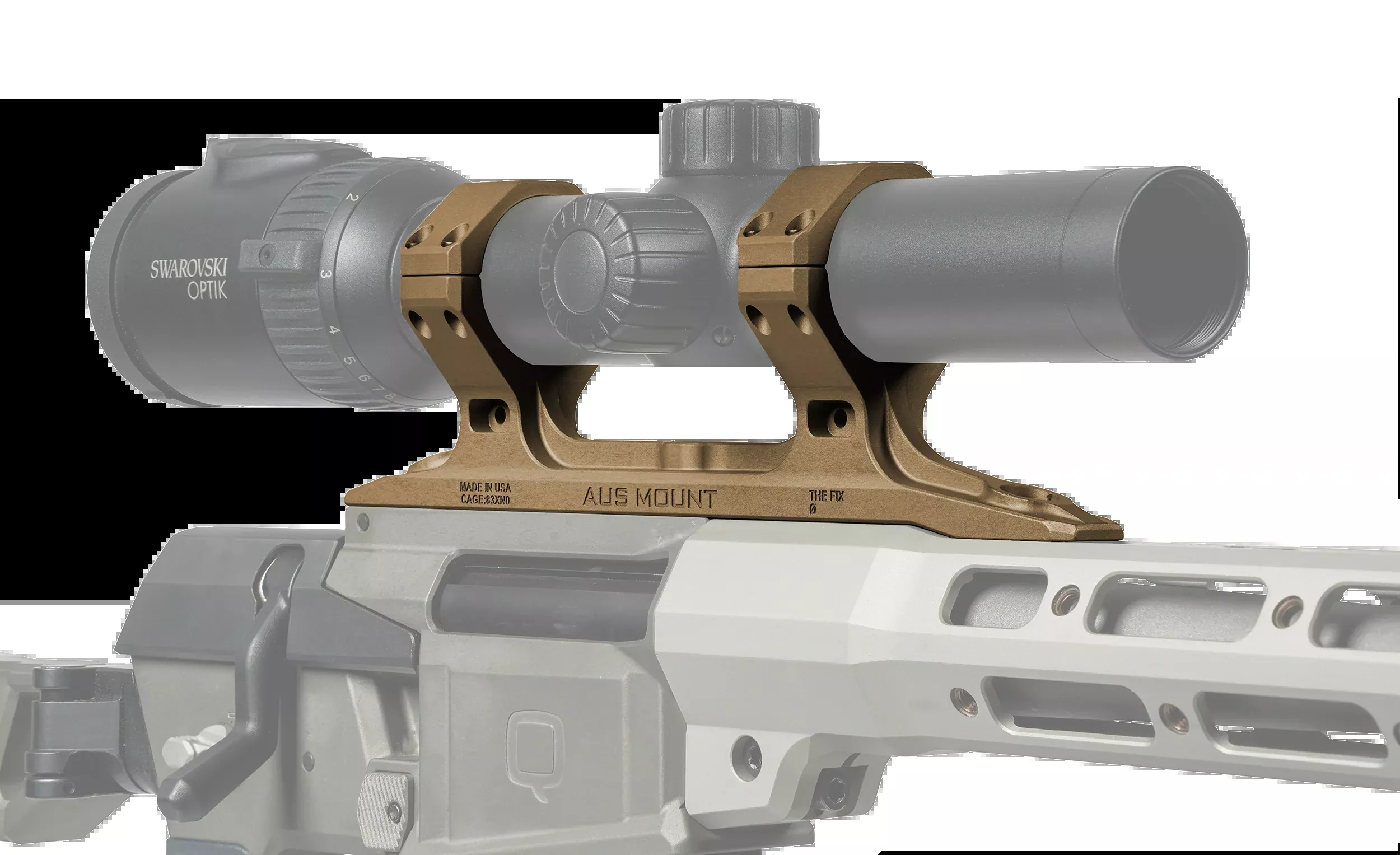 Q The Fix AUS Direct Mount 30mm 7075-T6 Aluminum FDE