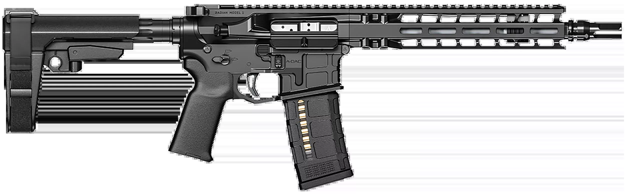 Radian Weapons Model 1 223 Wylde 10.5" 30+1 Semi-Auto Pistol - Radian Black