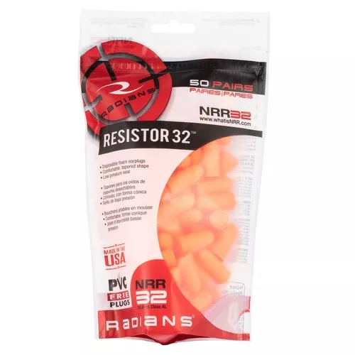 Radians FR70BG50 FoamEarplugs 32 dB Orange