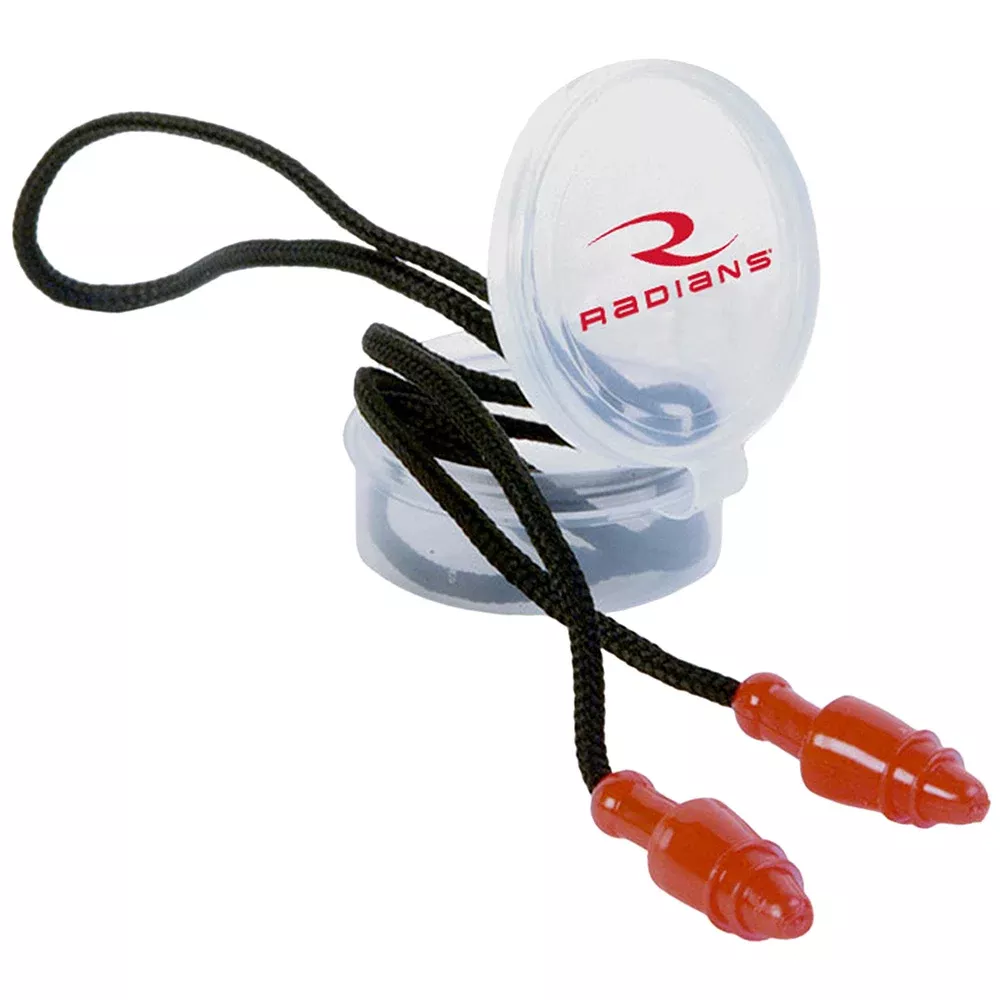 Radians JP3150HC SnugPlugs28 dB Behind The Neck Red/Black Adult 1 Pair