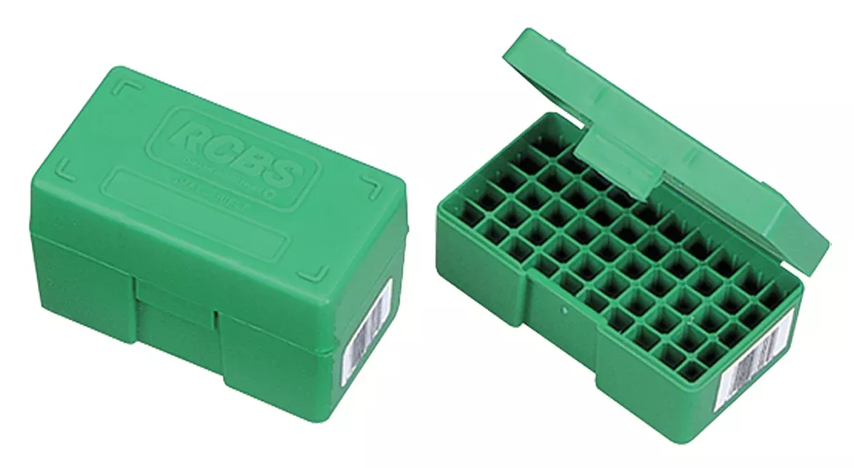 RCBS 86901 Ammo Boxfor Small Rifle Green Plastic