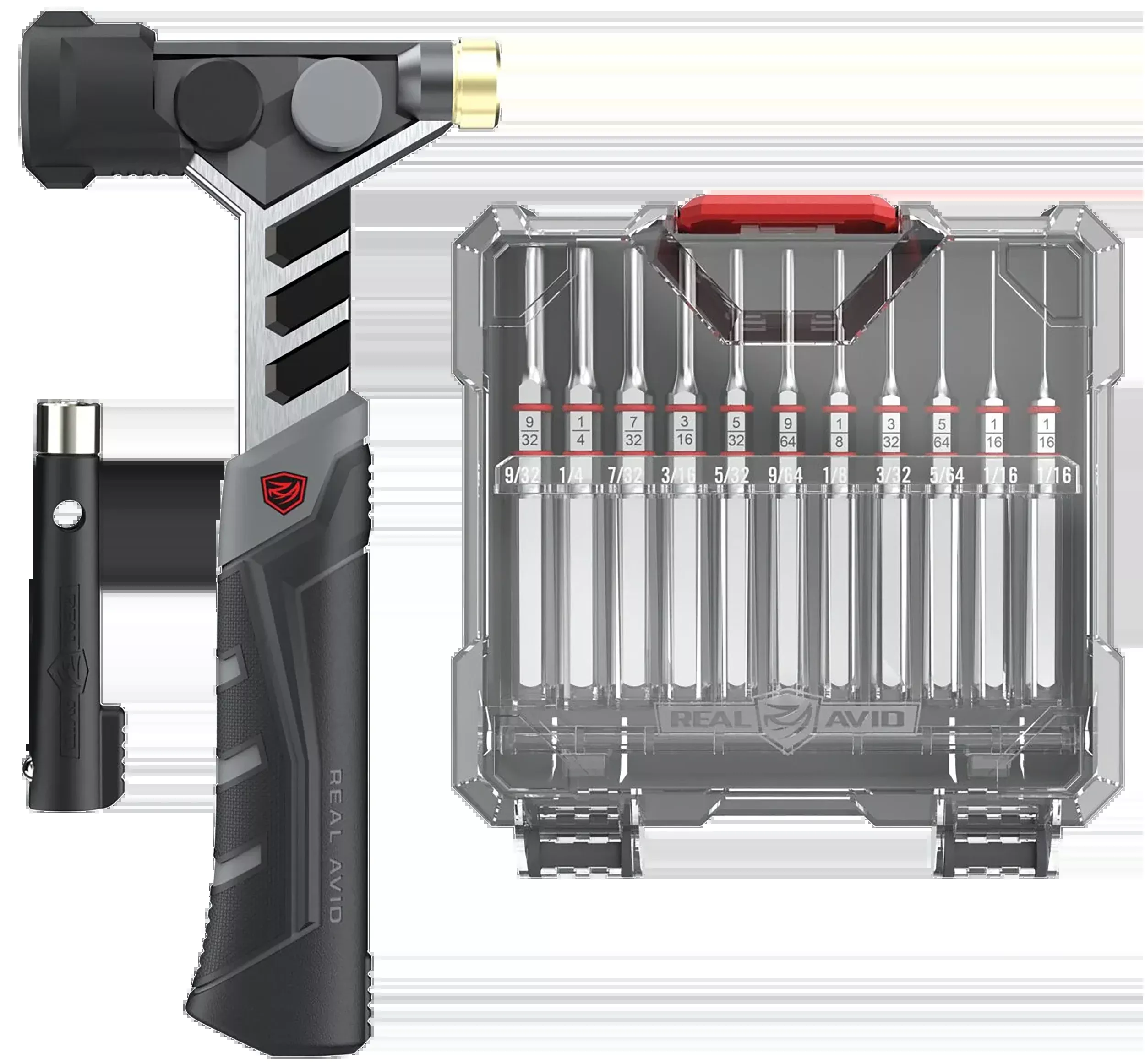 Real Avid AVAMHAPS Master Hammer and Accu-Punch 11-Piece Pin Punch Set
