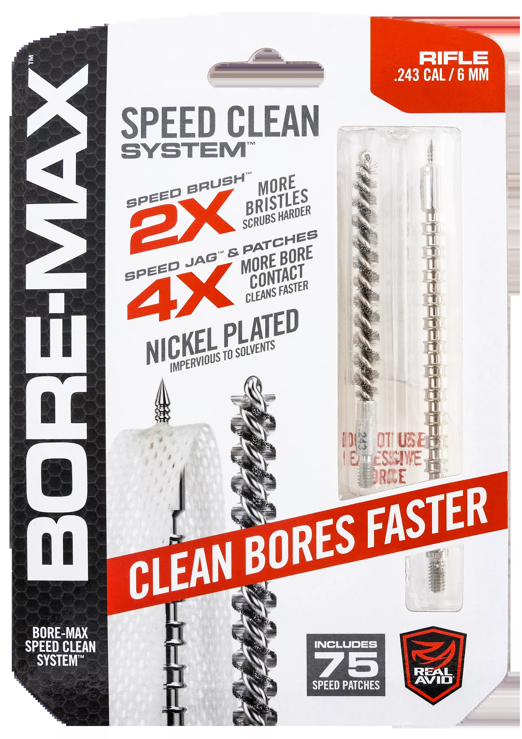 Real Avid Bore-Max Speed Clean Upgrade Set .243 Cal Rifle