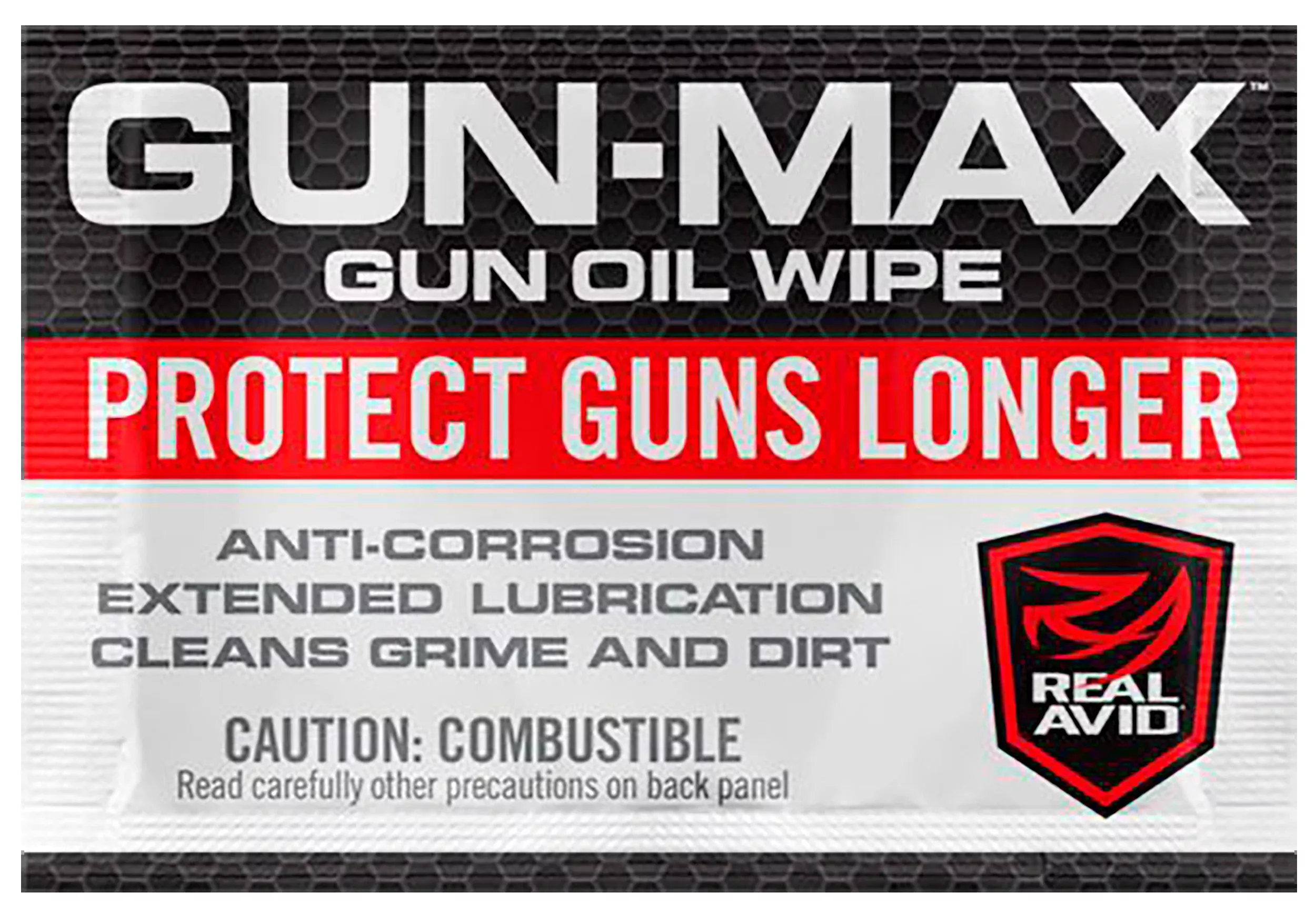 Real Avid Gun-Max Gun Oil Wipes 25-Pack - Lubricates & Protects Against Corrosion