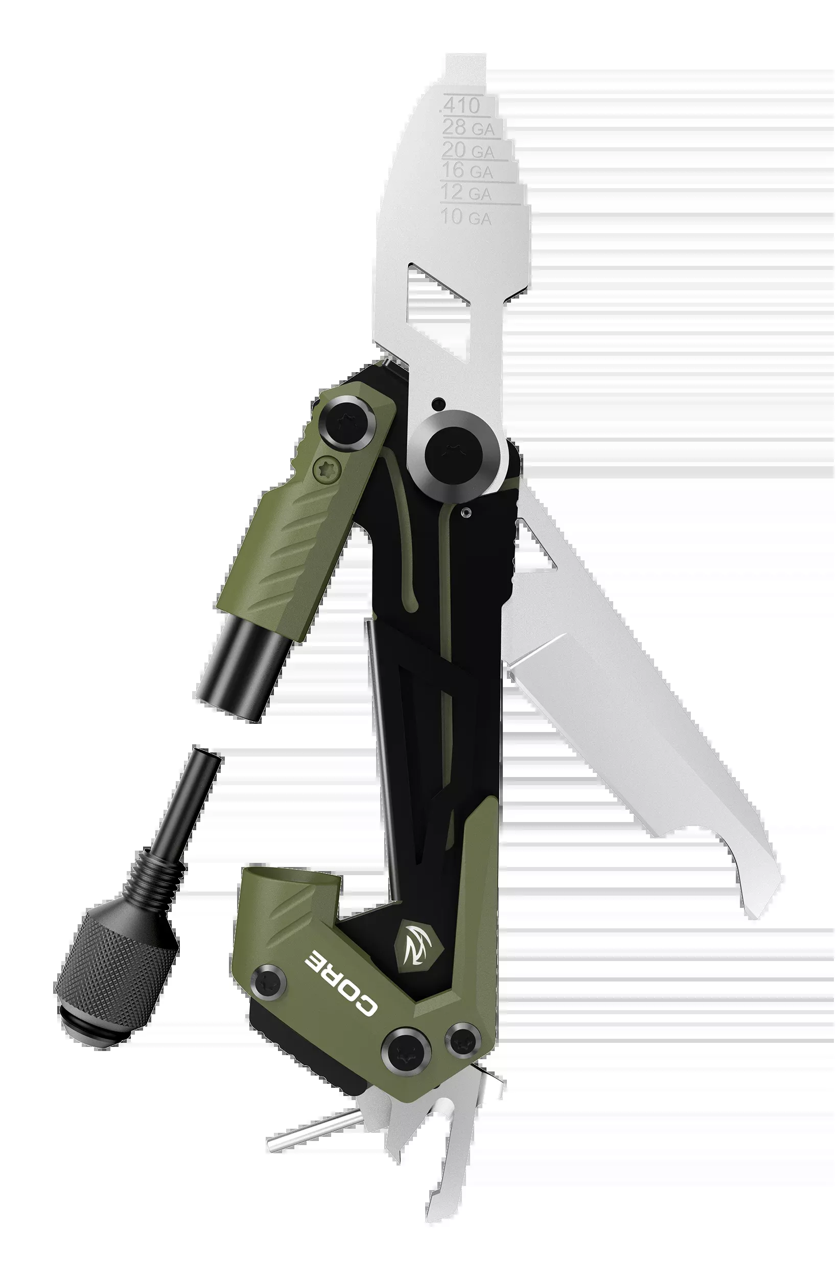 Real Avid Gun Tool Core Shotgun 1.5" OD Green Multi-Tool