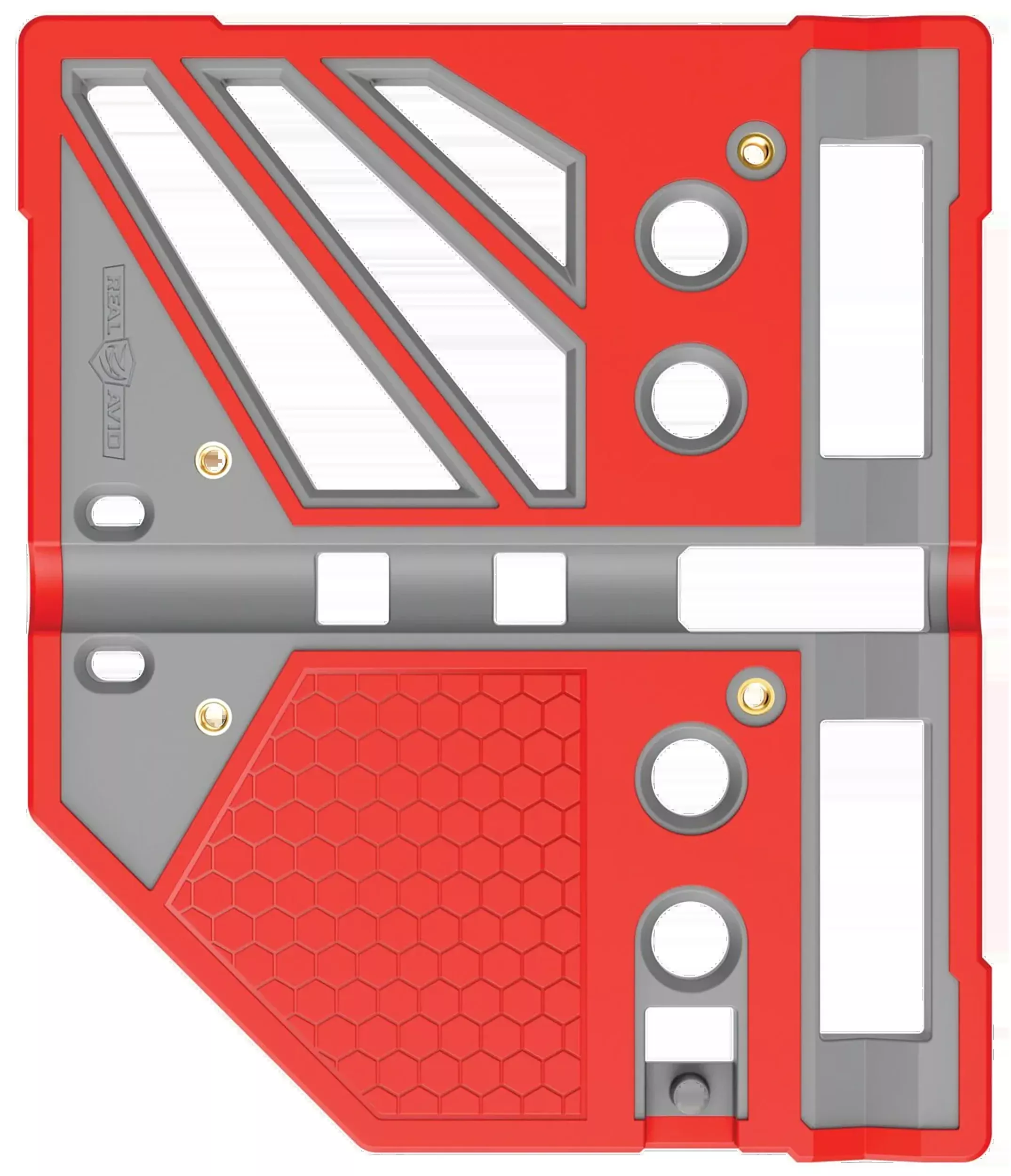Real Avid Master Bench Block Pro Gray/Red Durable Resin Block for Pistols & Long Guns