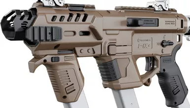 Recover Tactical PIXPMG02 P-IX AR Platform Conversion Kit (Without Brace) Tan Polymer with Picatinny Mounts for Glock