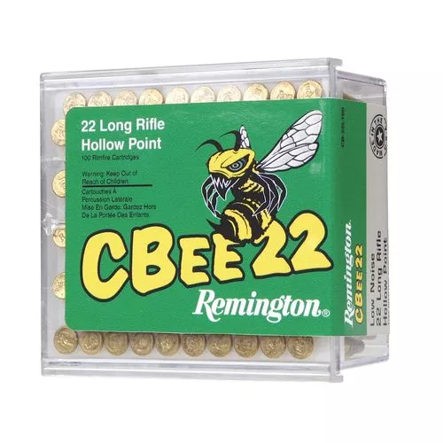Remington Ammunition 21119 Cbee22 LR 33 gr Hollow Point (HP) 100 Bx/ 50 Cs