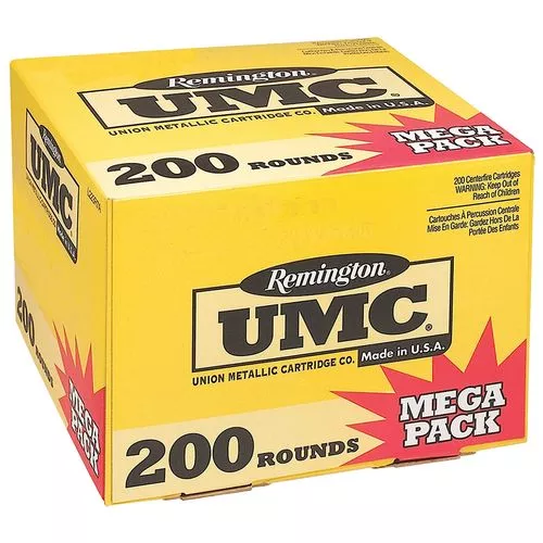 Remington Ammunition 23683 UMC223 Rem 55 gr Full Metal Jacket (FMJ) 200 Bx/ 4 Cs (Mega Pack)