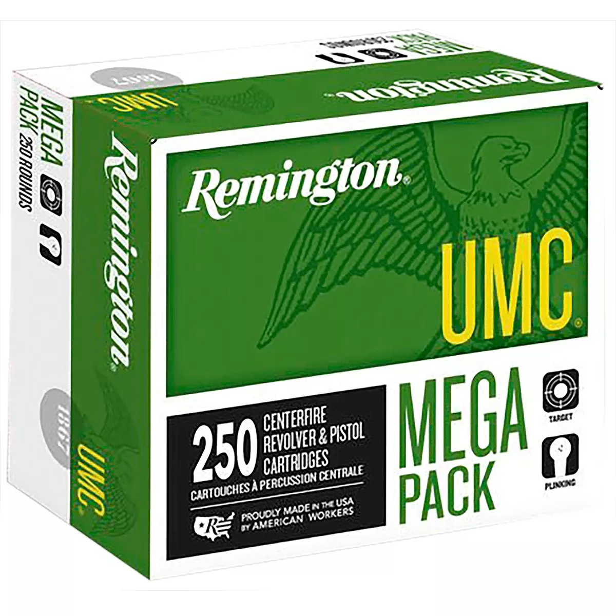 Remington Ammunition 23731 UMC Mega Pack 38 Special 130 gr Full Metal Jacket 250 Per Bulk Box