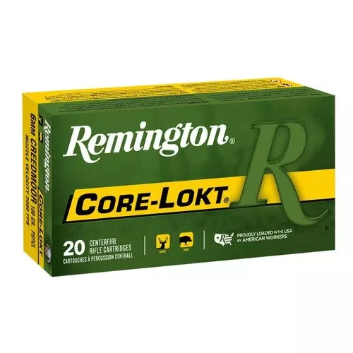 Remington Ammunition 29049 Core-Lokt6mm Creedmoor 100 gr Core-Lokt Pointed Soft Point (PSPCL) 20 Bx