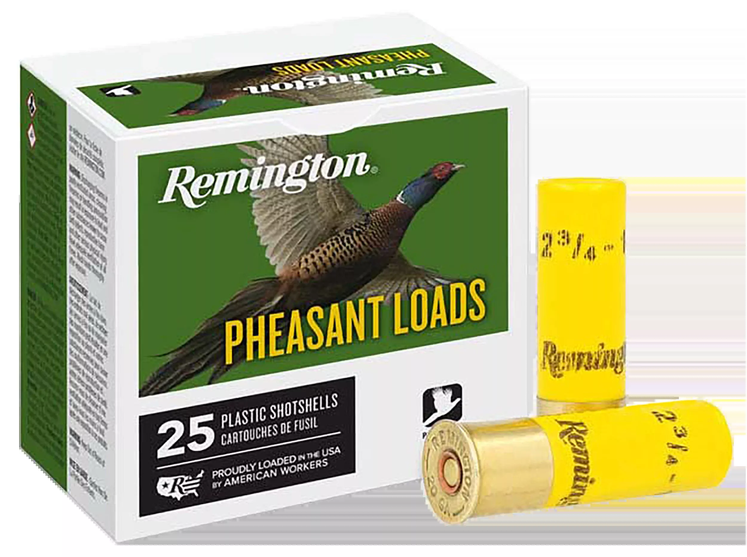 Remington Ammunition Pheasant 20 Gauge 2.75" 1oz #6 Shot 25 Rd - Box or Case