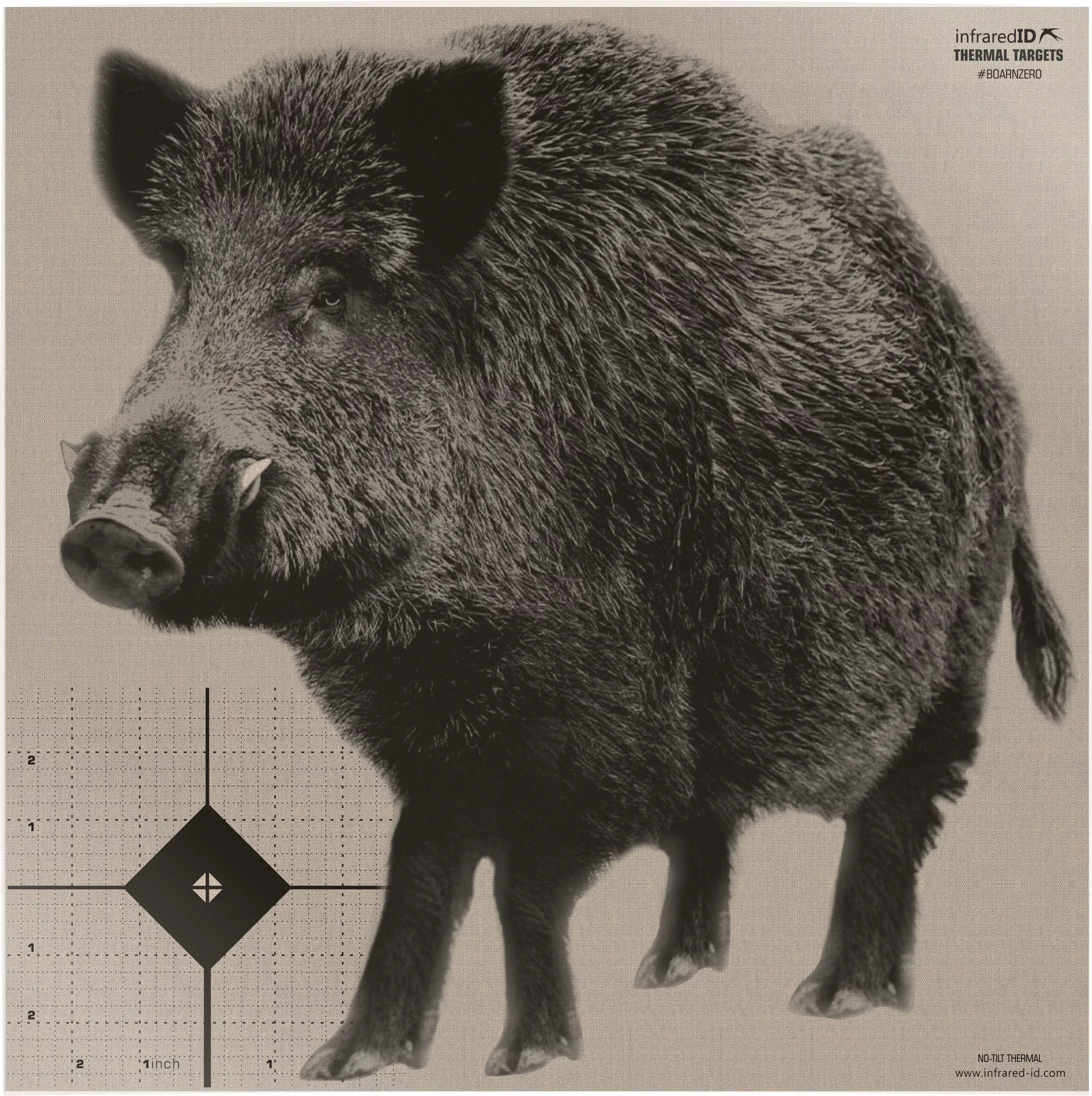 Reshet Graf Ltd Boar Zero Infrared Thermal Boar Silhouette Target Kit 12.4 in 1+50