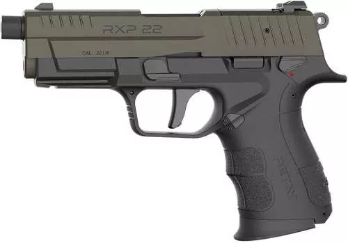 Retay USA RXP 22 LR 10+1 4" Threaded Barrel, OD Green Cerakote Optic Ready/Serrated Slide, Black Cerakote Polymer Frame w/Accessory Rail, RMR/RMSc Footprint