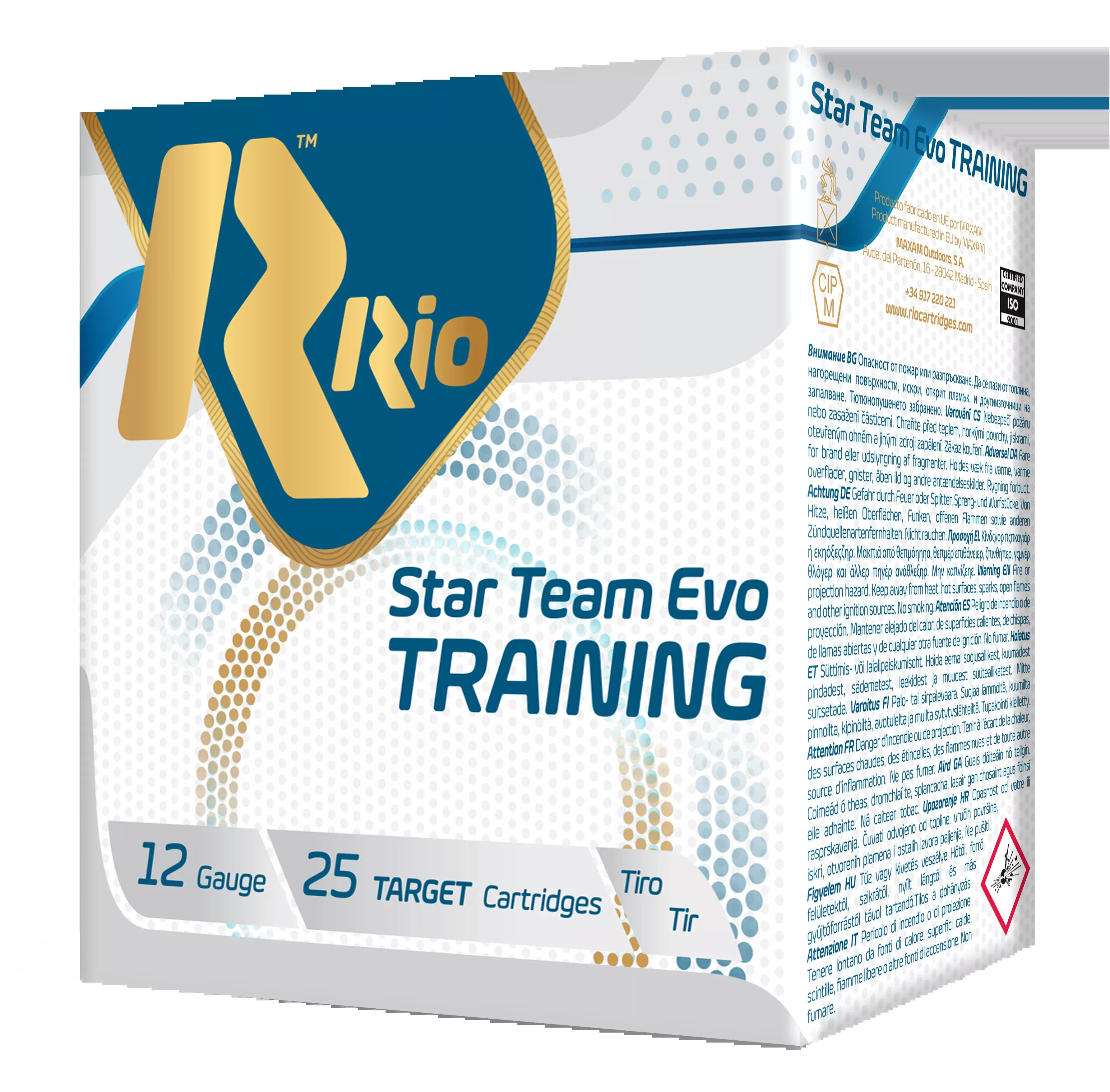 Rio Ammunition Star Team Training 24 Light 12 Gauge 2.75" 7/8 oz #8 Shot - Box or Case