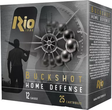 Rio Home Defense 12 GA #1 Buckshot - 25 Rounds per Box