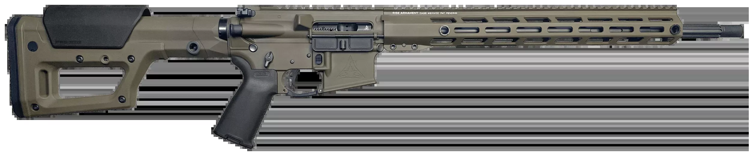 Rise Armament Watchman XR 6mm ARC 18" 10+1 Semi-Auto Rifle - Patriot Brown