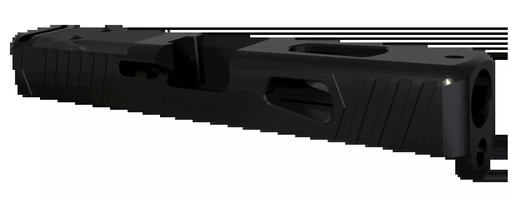 Rival Arms Precision Slide A1 Docter Cut 17-4 Stainless Steel Black QPQ - Glock 19 Gen3