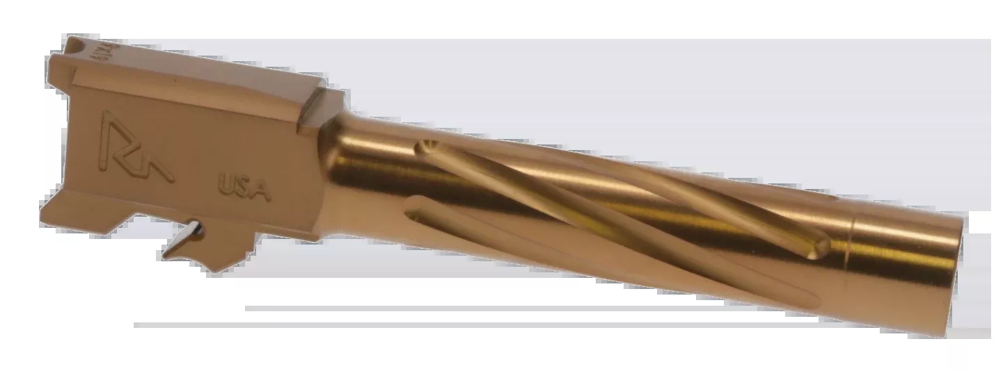Rival Arms Precision V1 Match Grade 9mm Luger 4.25" Bronze PVD Barrel - Fits S&W M&P