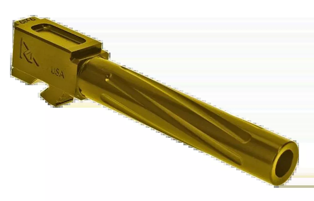Rival Arms Precision V1 Match Grade Glock 17 Gen5 9mm Luger 4.49" Fluted Stainless Steel Barrel - Gold PVD