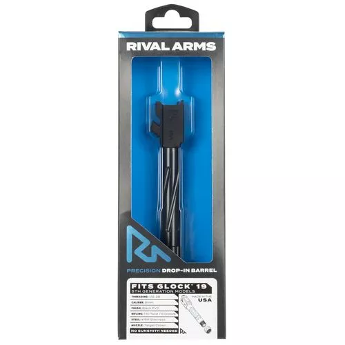 Rival Arms RA20G204A Threaded V1 compatible with Glock 19 Gen5 Black PVD