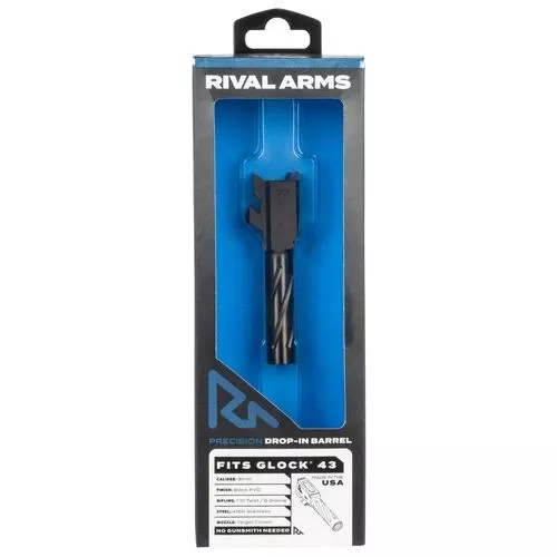 Rival Arms RA20G301A Standard V1 compatible with Glock 43 Black PVD