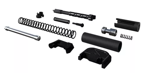 Rival Arms RA42G001A Slide Completion KitFits Glock Gen3-4 9mm Luger Black PVD Stainless Steel