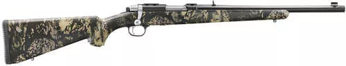 Ruger 77/44 44 Rem Mag 4+1 16.60" Blued Threaded Barrel, Blued Alloy Steel Receiver w/Integral Scope Mount, Kryptek Obskura Nox Camo Synthetic Stock